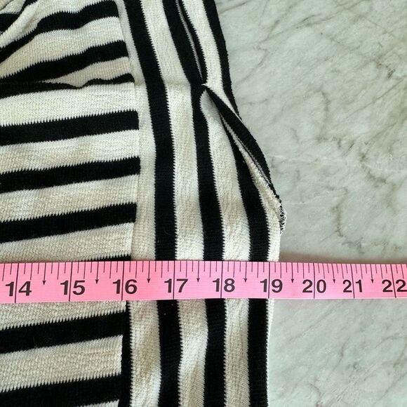 By together BLACK STRIPED Dress WITH POCKETS cotton blend size M - Picture 6 of 8